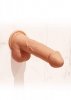 Rotating beads vibrating dildo